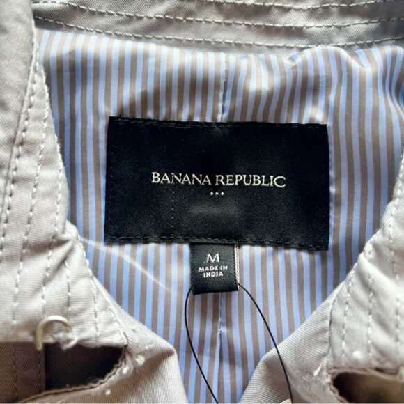 NWT Banana Republic Gray Trench Coat - Picture 13 of 15